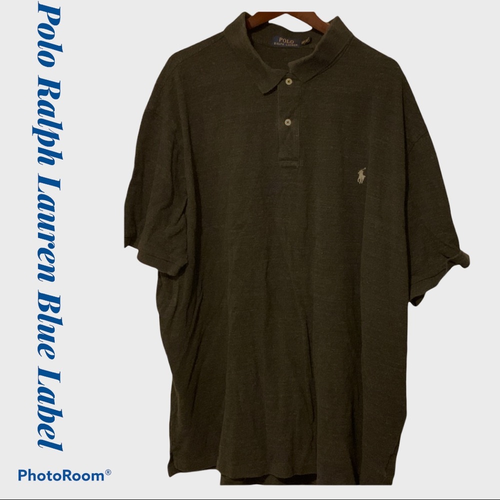 Polo Ralph Lauren 4XB Big XXXXL charcoal grey polo
